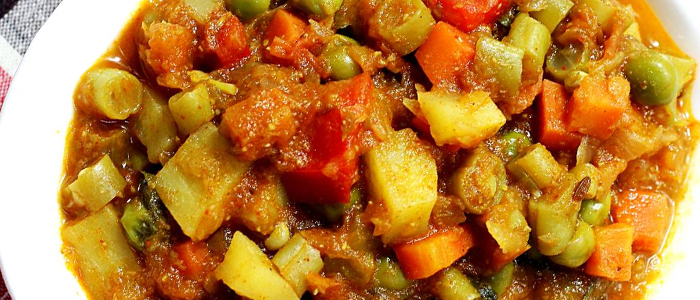 Mixed Vegetable Curry  Main Dish 